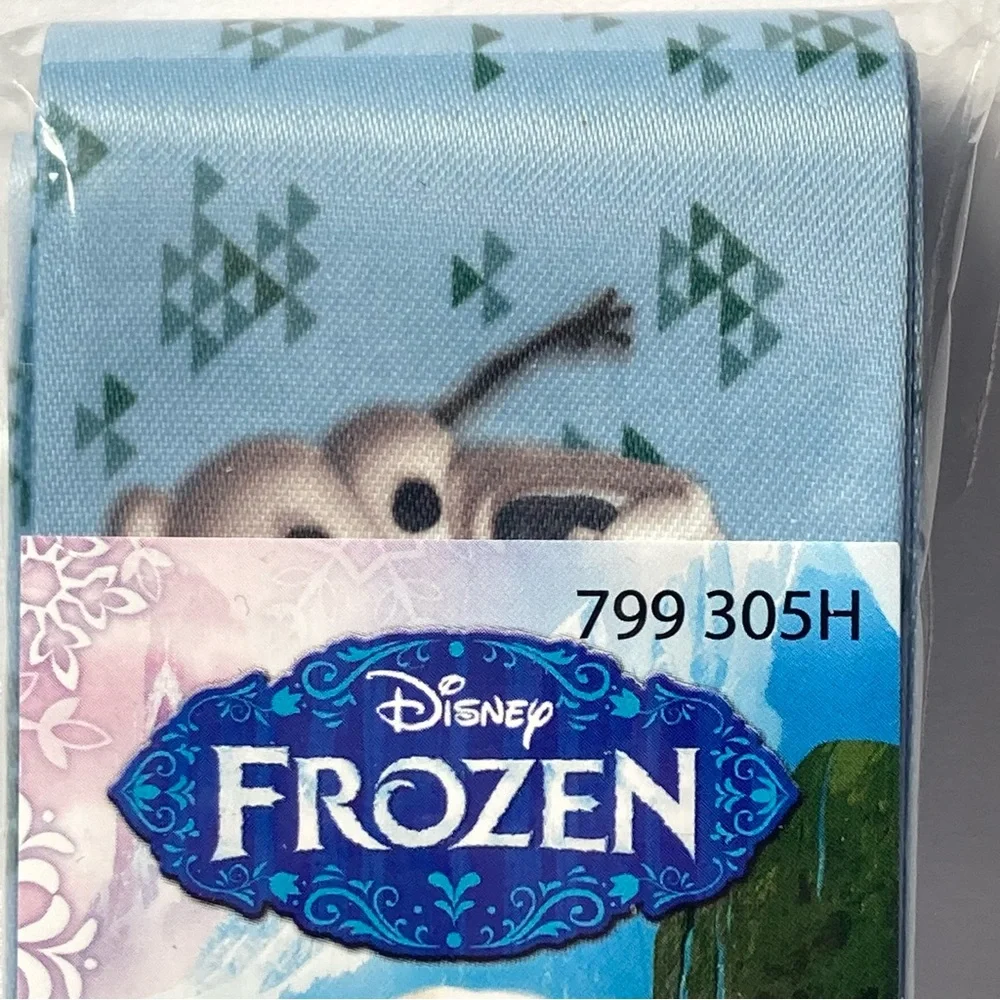 10 Disney Frozen Fancy Blanket Binding 4.75yd Dancing Olaf Fabric Strips Craft
